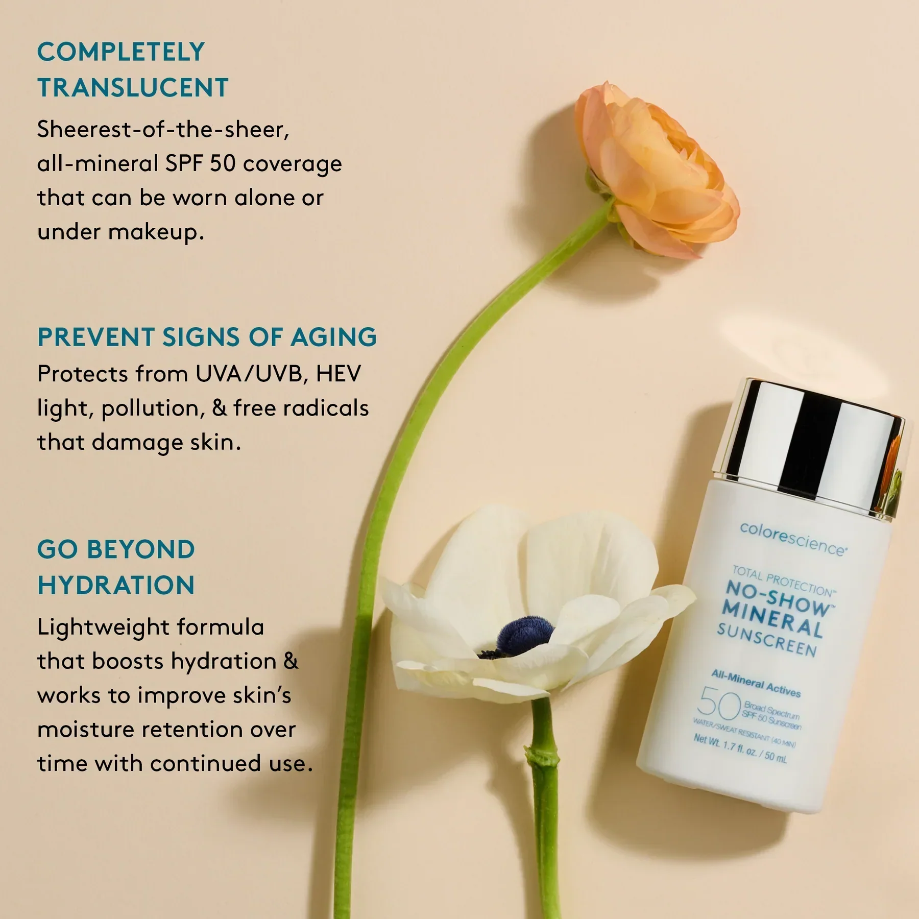 Total Protection® No-Show™ Mineral Sunscreen SPF 50 - Image 5